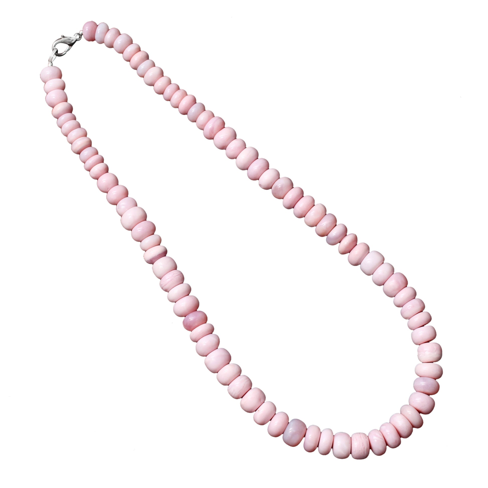 Baby Pink Opal Bead Necklace, Candy Beaded Necklace, Hawaii Choker Necklace GemsRush