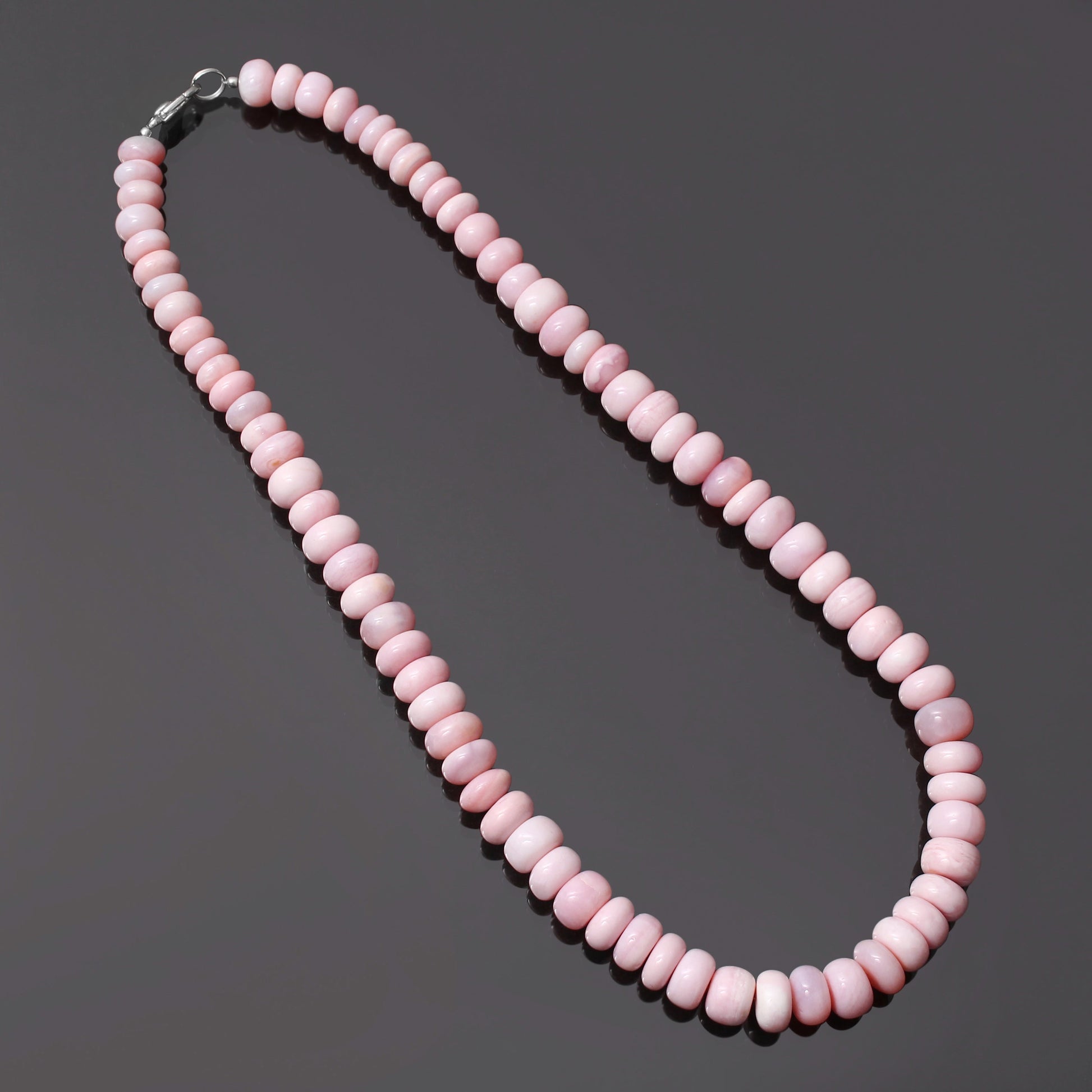 Baby Pink Opal Bead Necklace, Candy Beaded Necklace, Hawaii Choker Necklace GemsRush