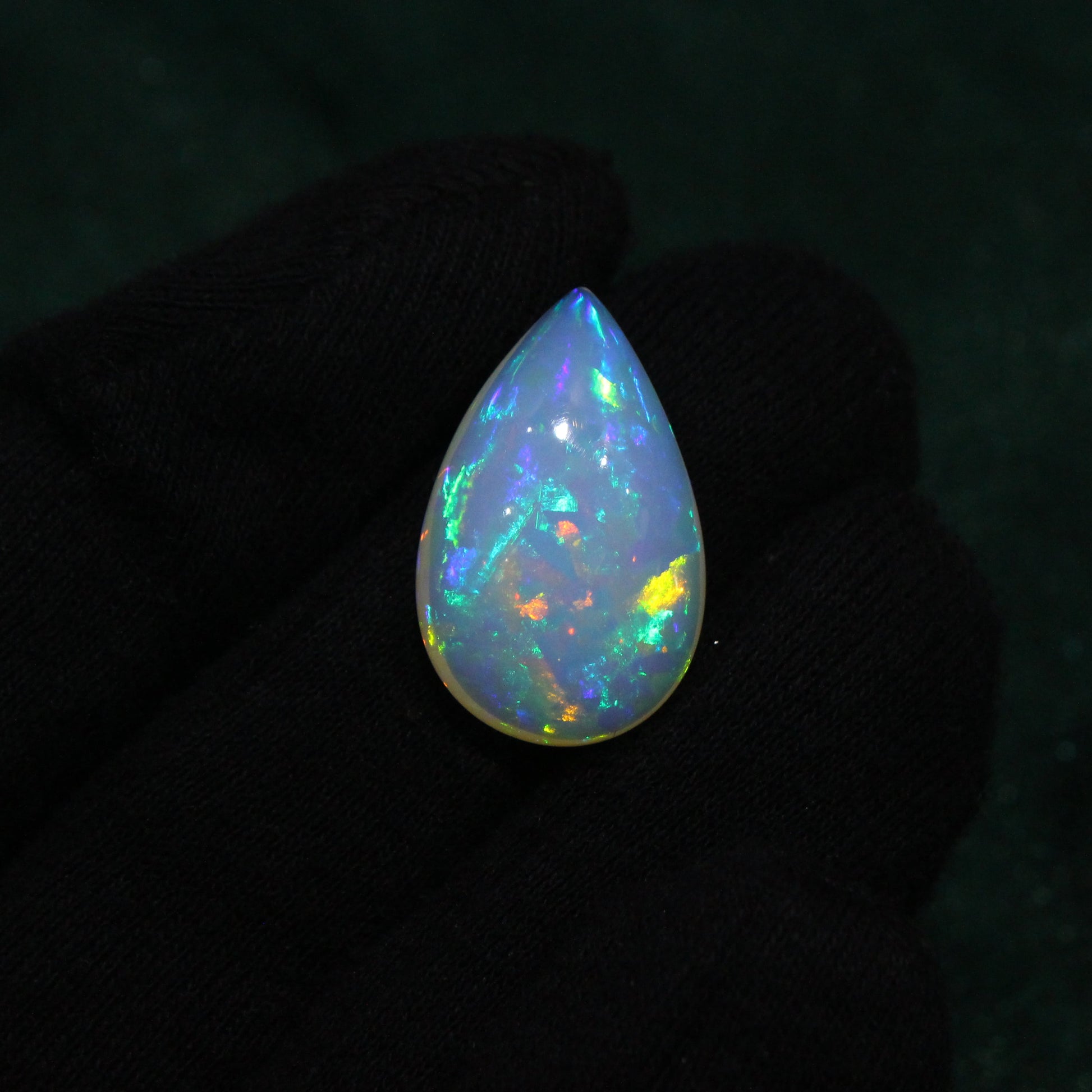 Blue Ethiopian Fire Opal Cabochon GemsRush