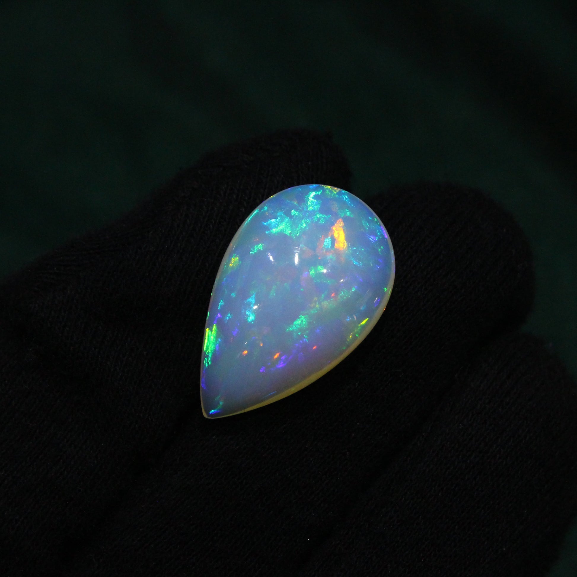 Blue Ethiopian Fire Opal Cabochon GemsRush