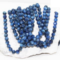 Blue Kyanite Gemstone Beads, Round Smooth 8 mm Beads For Craft Making