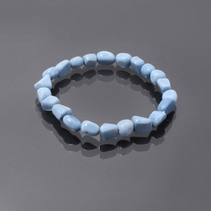 Blue Opal Gemstone Fancy Stretchable Bracelet GemsRush