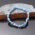 Blue Opal Gemstone Fancy Stretchable Bracelet