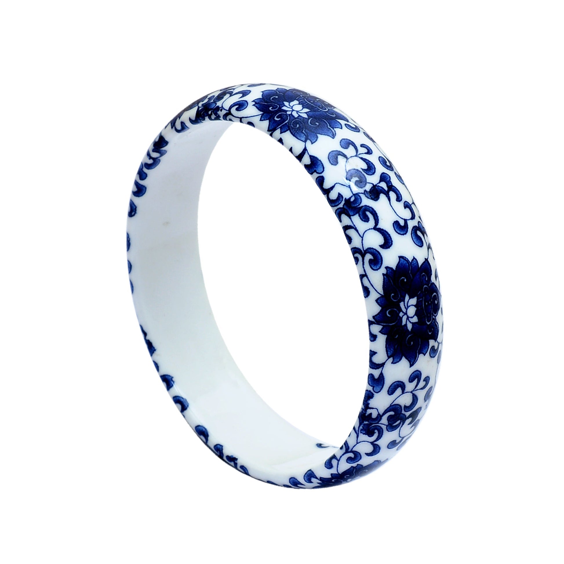 Blue Pottery Ceramic Hand Bangle GemsRush