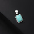 Blue greenish Amazonite Gemstone Pendant