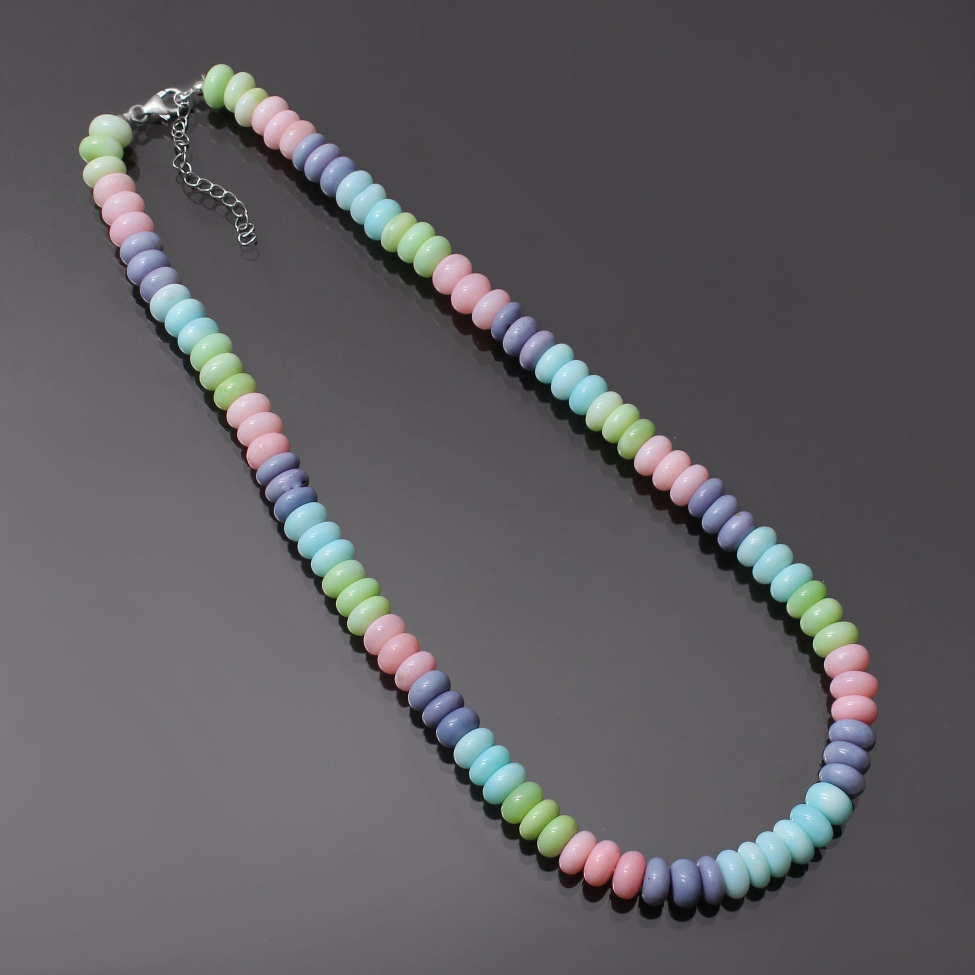 Candy Pastel Opal Beaded Necklace, Spring Necklace, Graduations Gift For Her GemsRush