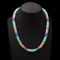 Candy Pastel Opal Beaded Necklace, Spring Necklace, Graduations Gift For Her