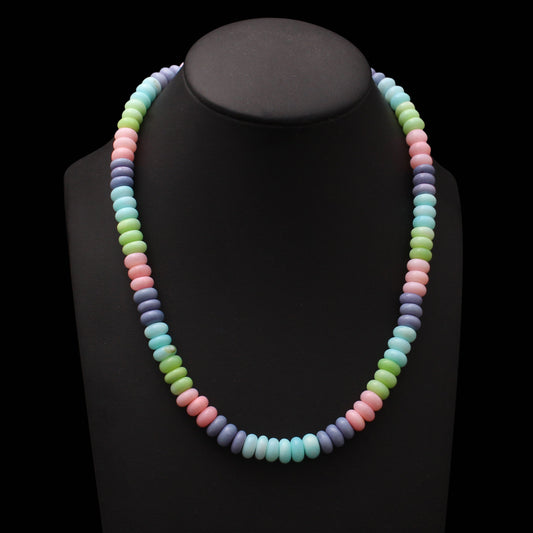 Candy Pastel Opal Beaded Necklace, Spring Necklace, Graduations Gift For Her GemsRush