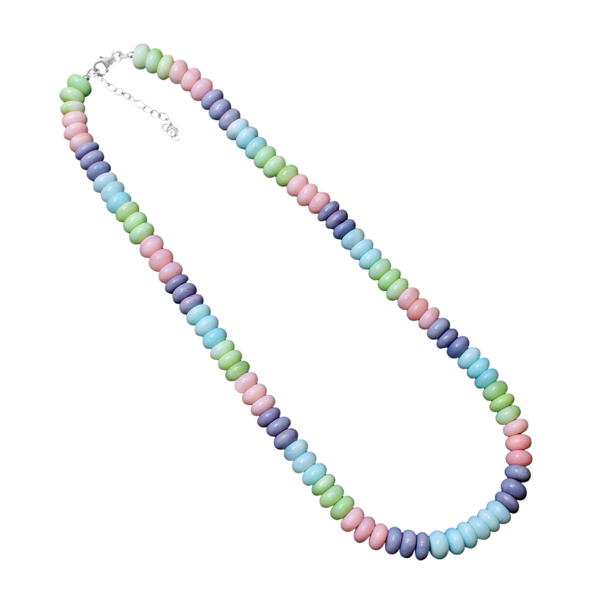 Candy Pastel Opal Beaded Necklace, Spring Necklace, Graduations Gift For Her GemsRush