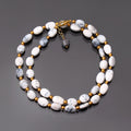 Casual Wear Dendrite Opal Oval Silver Necklace