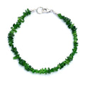 Chrome Diopside Gemstone Silver Bracelet | Jewelry For Her
