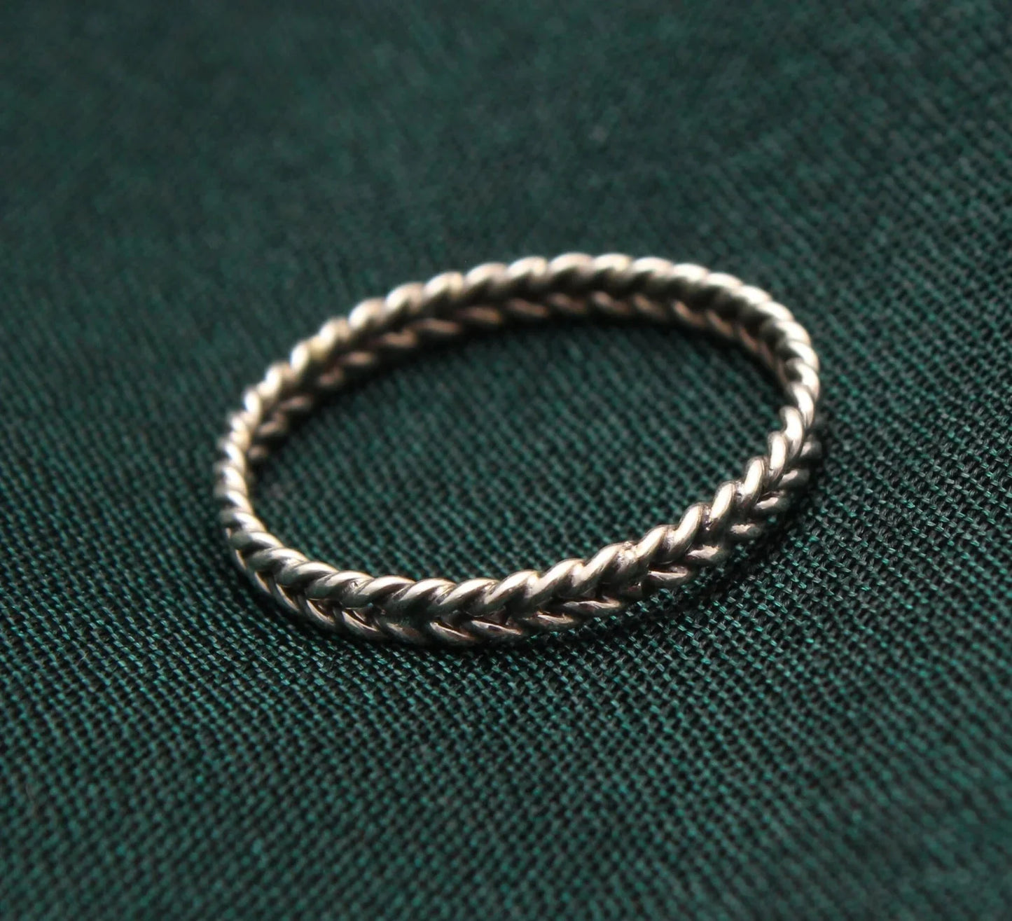 Classic Braid Silver Band Ring ( 6 US Ring Size ) GemsRush