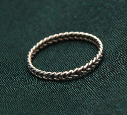 Classic Braid Silver Band Ring ( 6 US Ring Size ) GemsRush