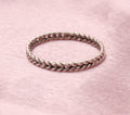 Handcrafted Braided Silver Band Ring – Minimalist Twisted Rope Design | Everyday Stackable Sterling Silver Ring