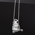 Cute Frog Silver Pendant