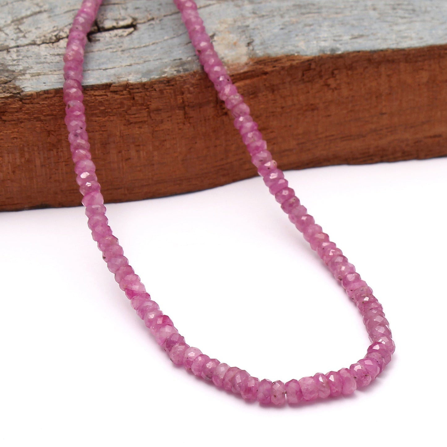 Dainty Ruby Necklace, Beaded Handmade Necklace, Birthday Gift For Wife GemsRush