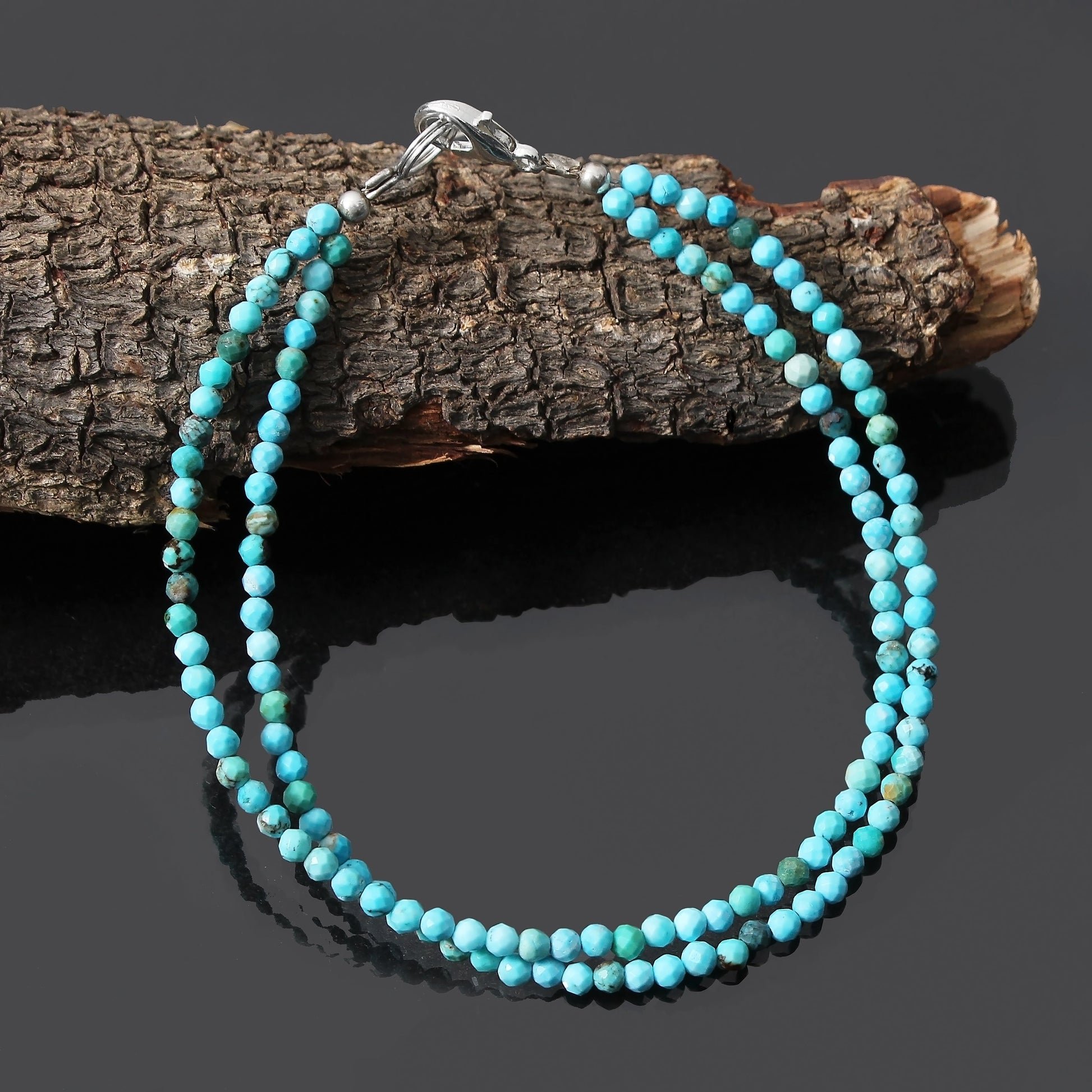 Double-Layer Natural Turquoise Gemstone Balancing Life Bracelet GemsRush