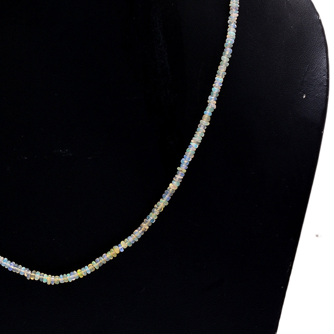 Ethiopian Fire Opal Beaded Necklace, Opal Choker Necklace For Men's & Women's GemsRush