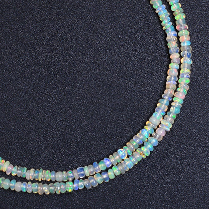 Ethiopian Fire Opal Beaded Necklace, Opal Choker Necklace For Men's & Women's GemsRush