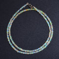 Ethiopian Fire Opal Beaded Necklace, Opal Choker Necklace For Men's & Women's