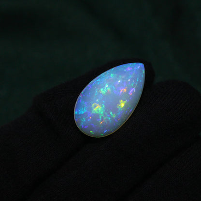 Ethiopian Fire Opal Pear Shape Cabochon GemsRush