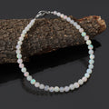 Ethiopian Opal Beaded Bracelet  Natural Opal Smooth Round Bead Bracelet, Gift for