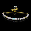 Ethiopian Opal Twist Layer Bracelet ( Bolo Chain )