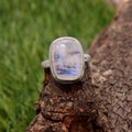 Gorgeous Rainbow Moonstone Ring