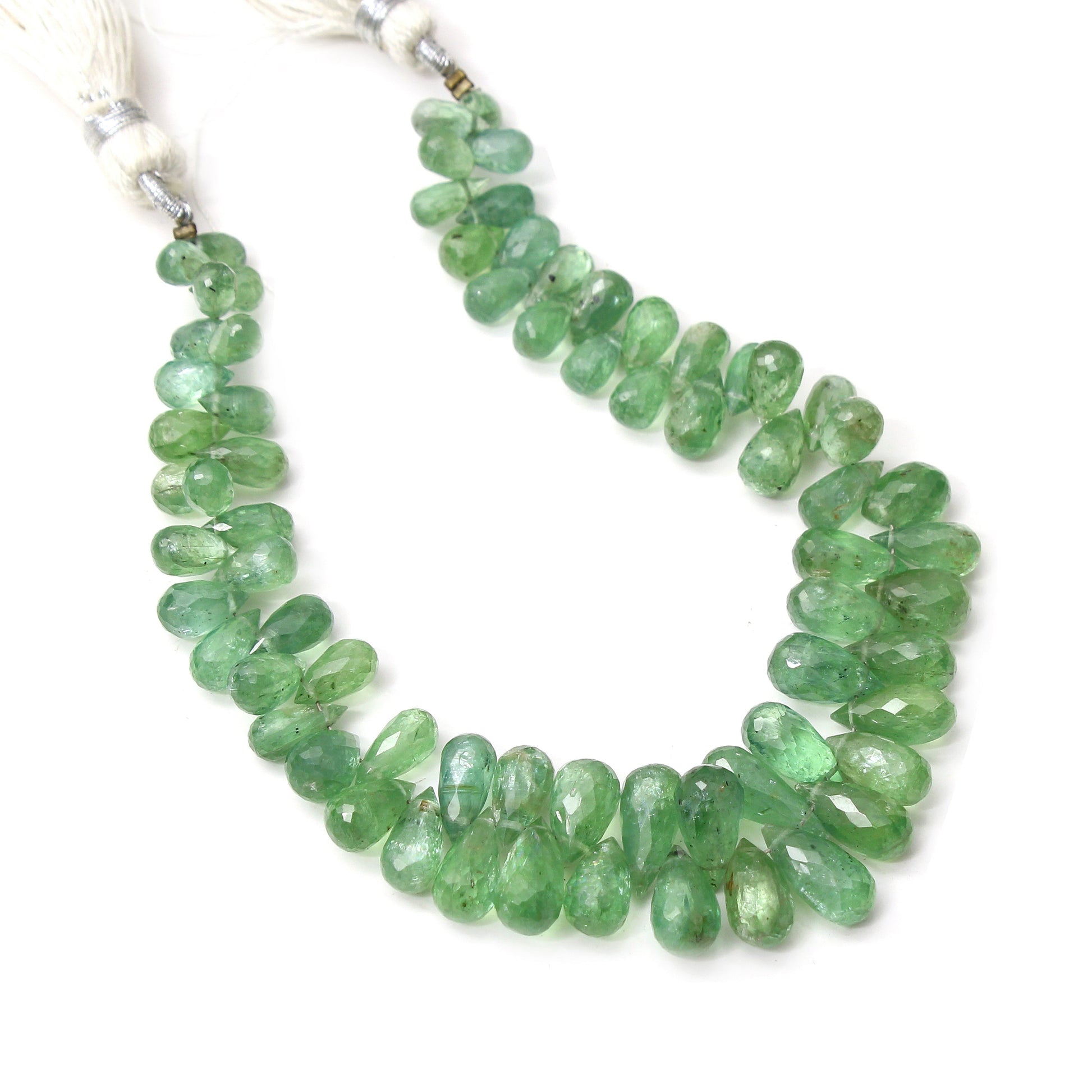 Green Kyanite Faceted Beads GemsRush