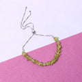Green Peridot Sterling Silver Bolo Chain Bracelet | Mesmerizing Jewelry For Her