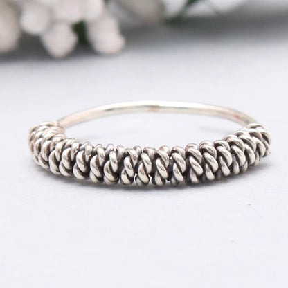 Half Twist Sterling Silver Ring ( 8 US Ring Size ) GemsRush