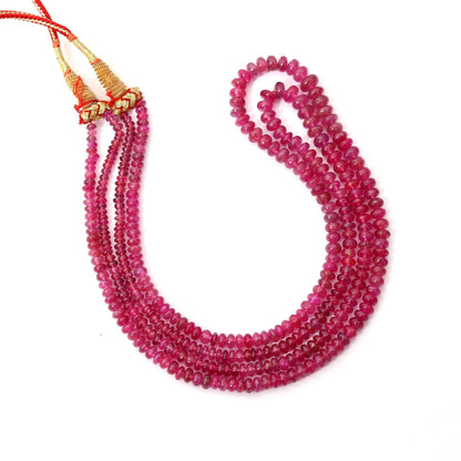 High Quality Ruby Double Layered Necklace GemsRush