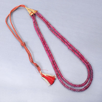 High Quality Ruby Double Layered Necklace GemsRush