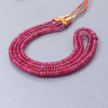 High Quality Ruby Double Layered Necklace GemsRush