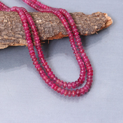 High Quality Ruby Double Layered Necklace GemsRush