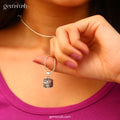 Sterling Silver Heart Box Keep seeking Pendant