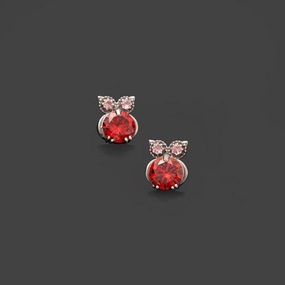 Owl Cubic Zircon Sterling Silver Earring