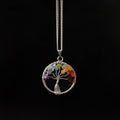 7 Chakra Stone Tree Of Life Pendant