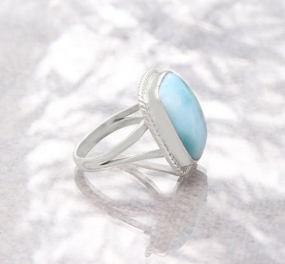 Larimar Ring ( Valentines Day Gift ) GemsRush