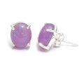 Lavender Amethyst Silver Stud Earring