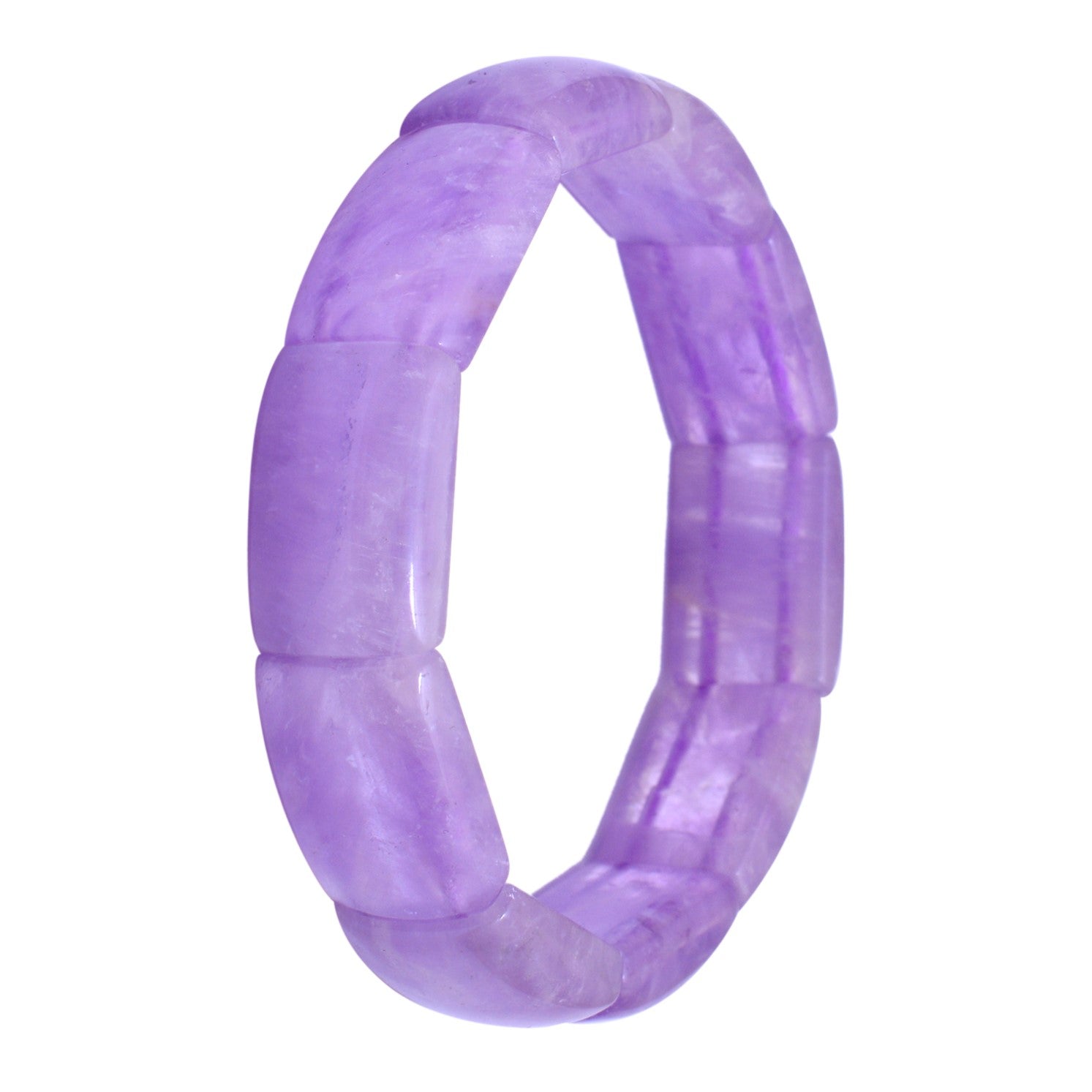 Lavender Amethyst Stretchable Bracelet GemsRush