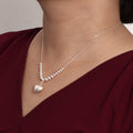 Love Puffy Heart Hemmer Necklace