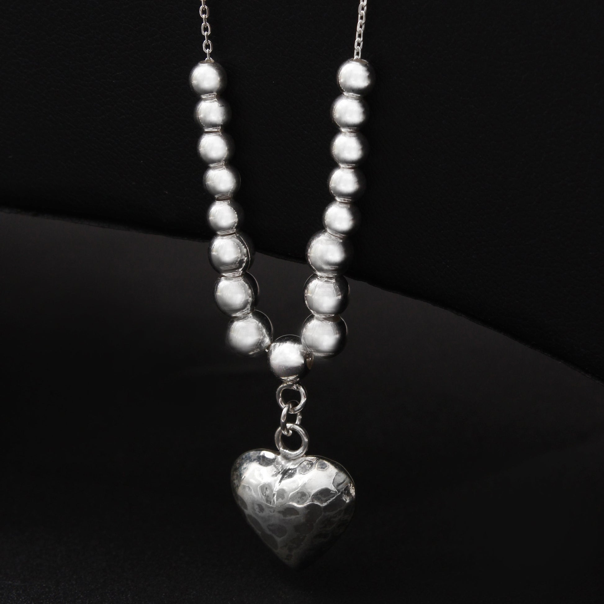 Love Puffy Heart Hemmer Necklace GemsRush