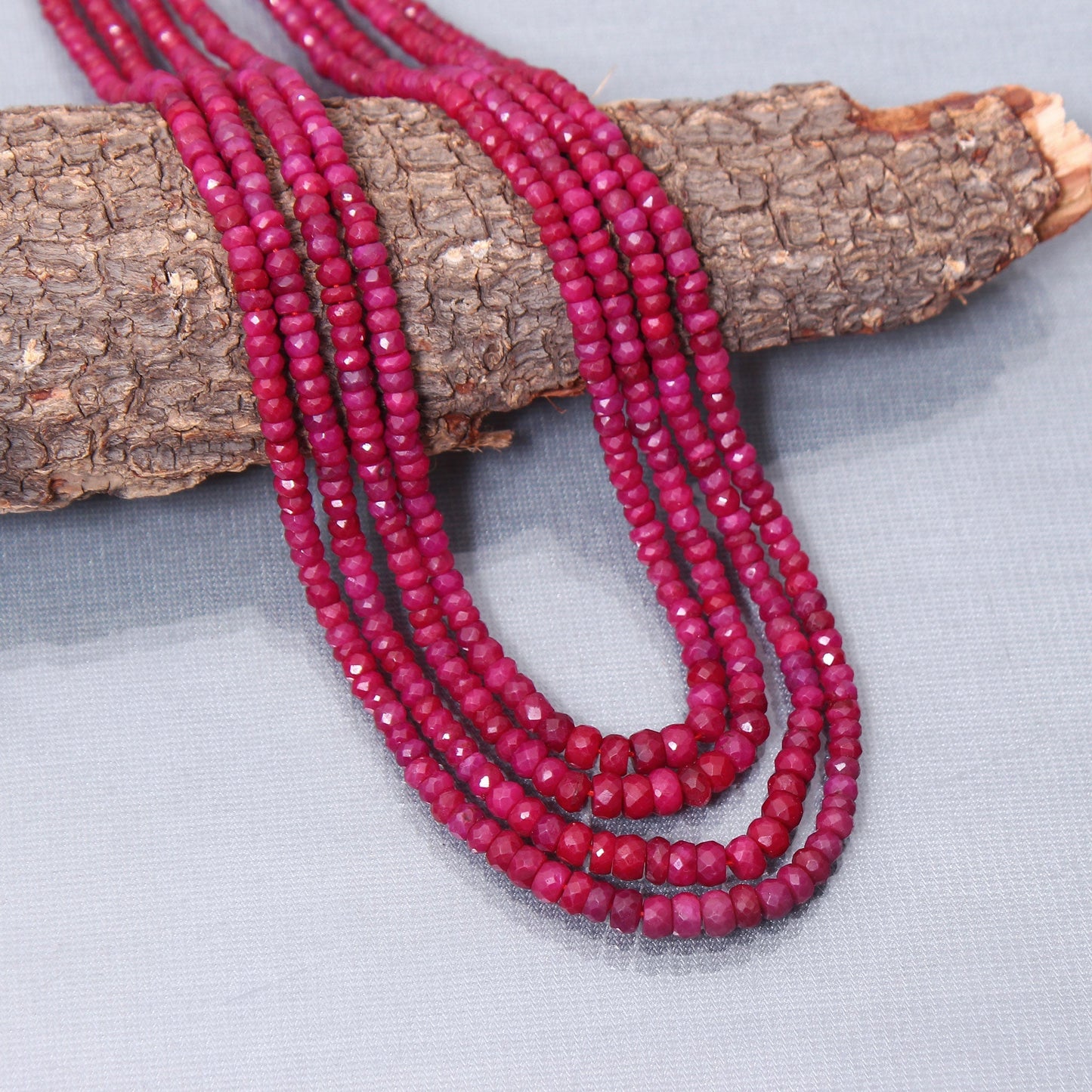 Luxurious Natural Ruby Sarafa 4 Layered Necklace Every Women Choice GemsRush