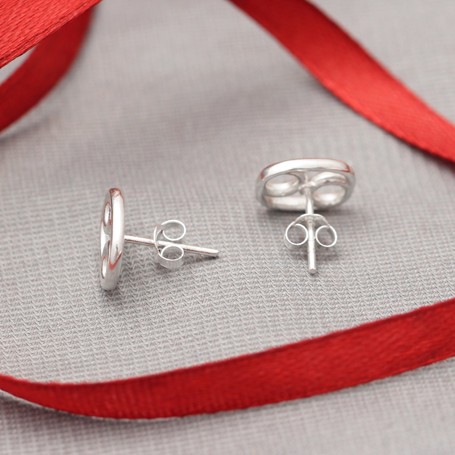 Minimalist Cancer Stud Earring, Zodiac Earring GemsRush