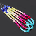Multi Candy Opal Rondelle Beads Strand 8-9 mm, DIY Jewelry Making Strand 16 Inches,1 strand
