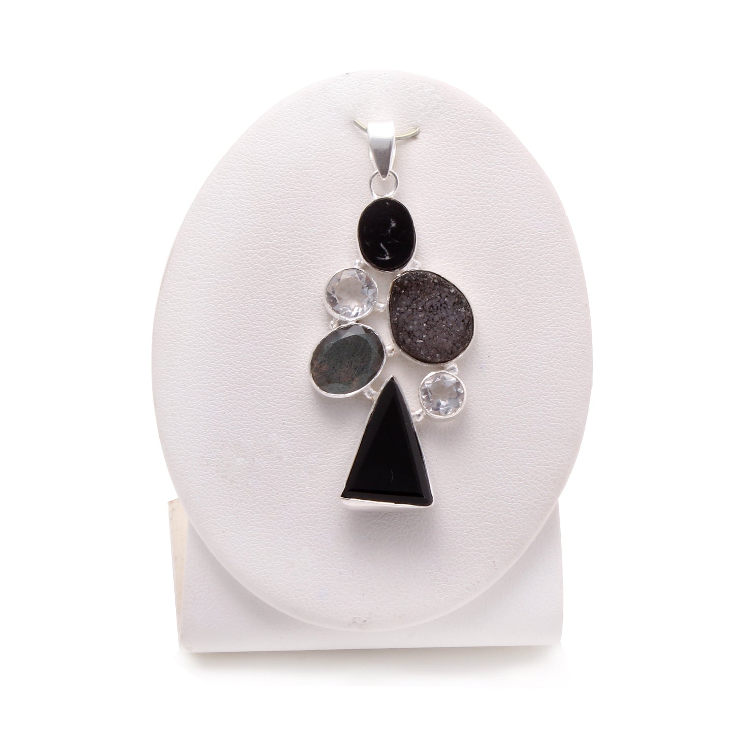 Multi Gemstone 925 Silver Pendant GemsRush