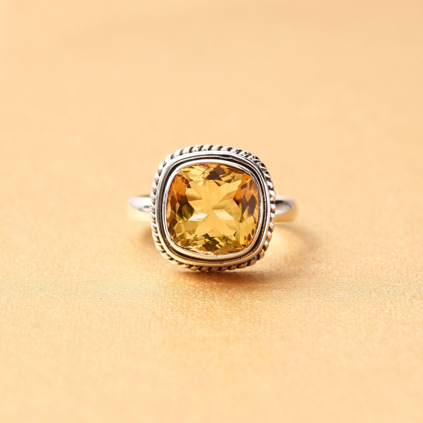 Natural Citrine Gemstone Ring GemsRush