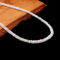 Ethiopian Opal Beaded Necklace | Flashy Rainbow Gemstone Necklace