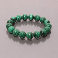 Natural Malachite Gemstone Stretch Bracelet